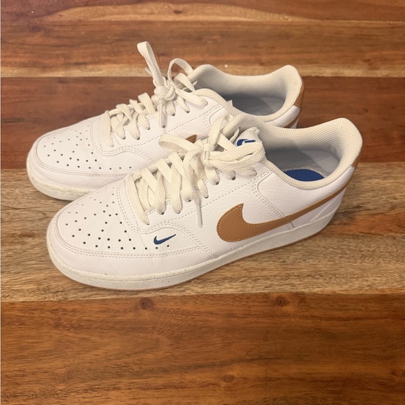 Nike Shoes - Nike Court Vision Low Next Nature Sneakers Women's White Flax Retro Low Top, 9.5